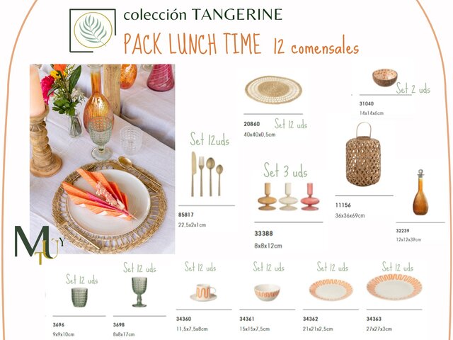 PACK LUCH TIME TANGERINE