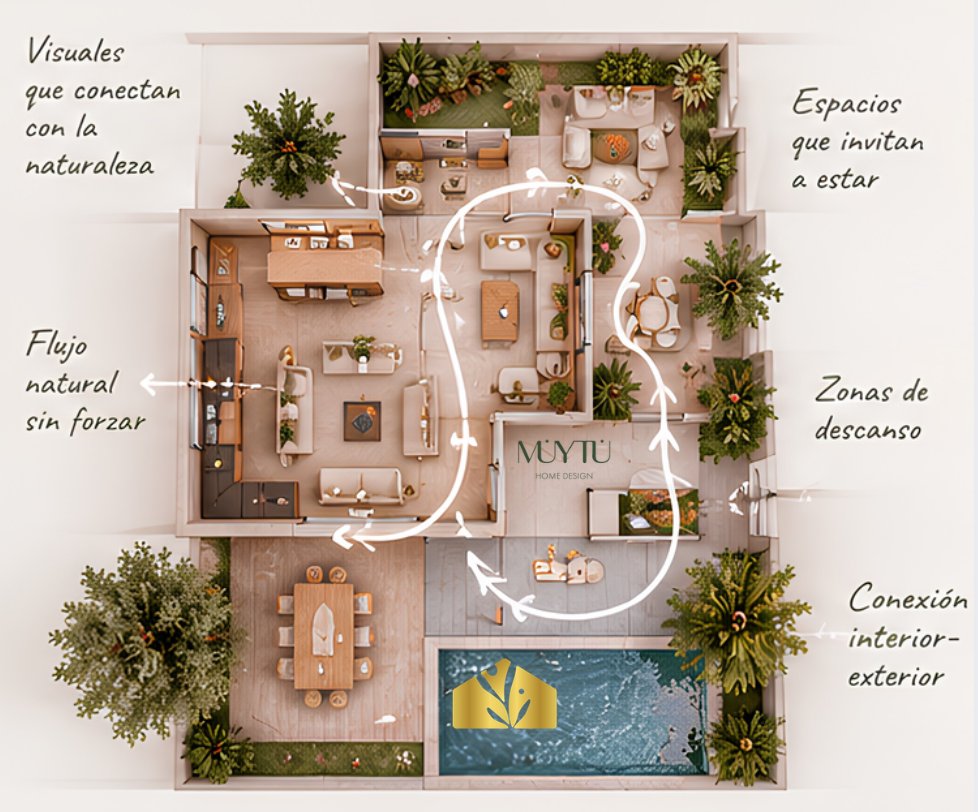 Jardín diseñado con neuropaisajismo y criterios de biofilia en Madrid noroeste